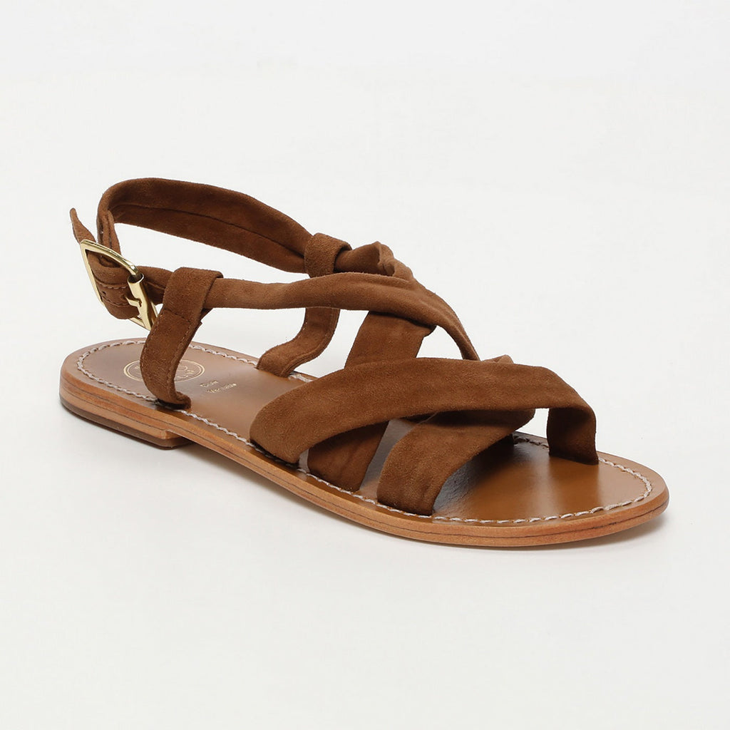 White Sun - Sandalias Banita - Ante de cabra camel - Camel