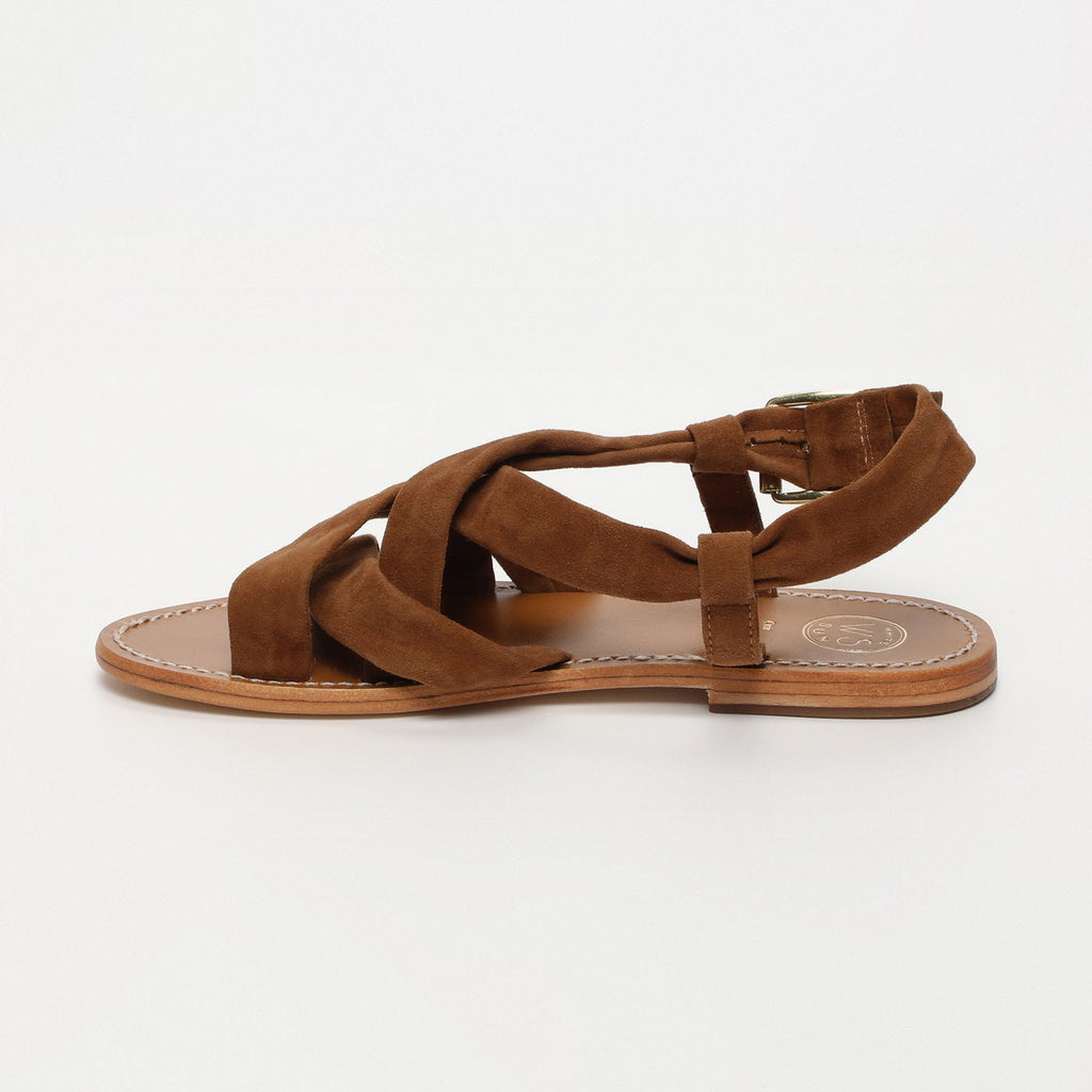 White Sun - Sandalias Banita - Ante de cabra camel - Camel