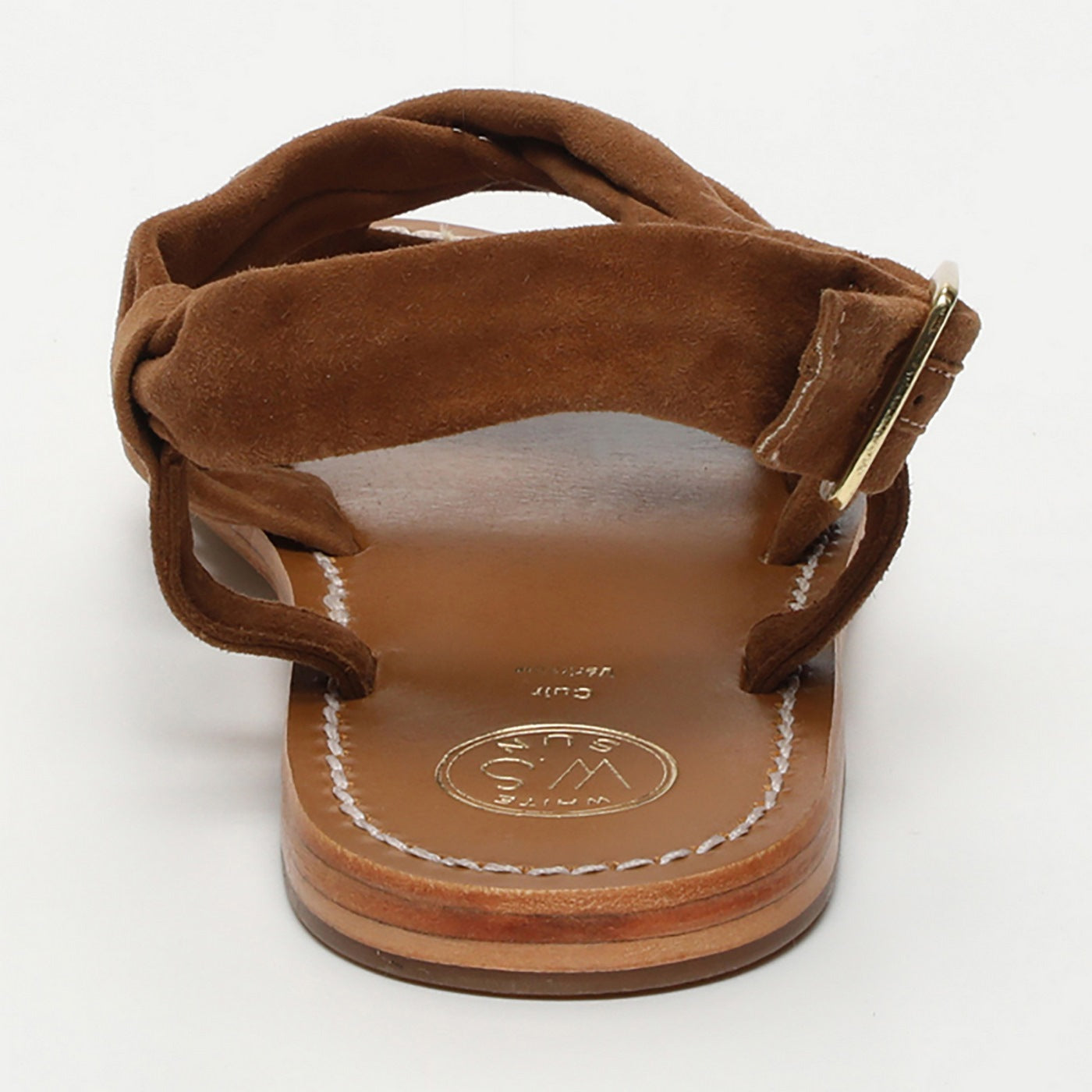 White Sun - Sandalias Banita - Ante de cabra camel - Camel