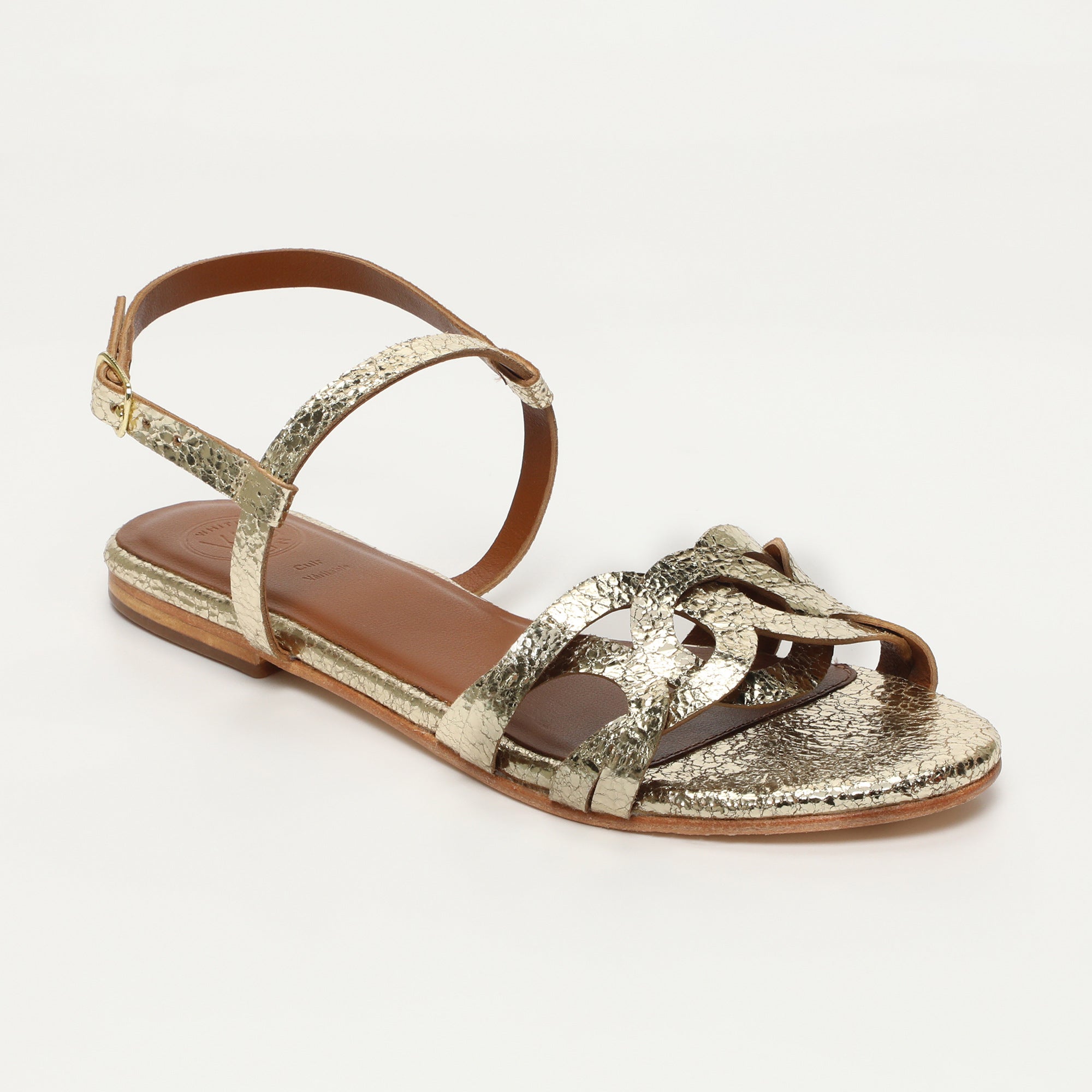 White Sun - Sandales Barnali - Gold Crackle Foil - Doré