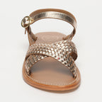 White Sun - Bharavi Sandals - Gold Goat Leather - Gold