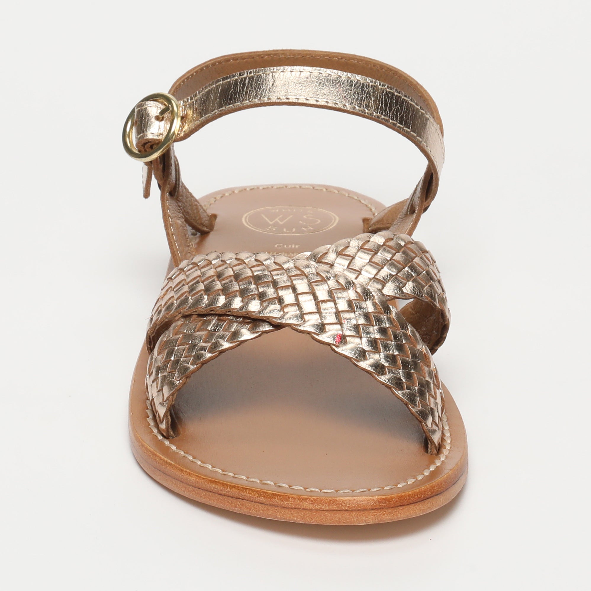 White Sun - Bharavi Sandals - Gold Goat Leather - Gold