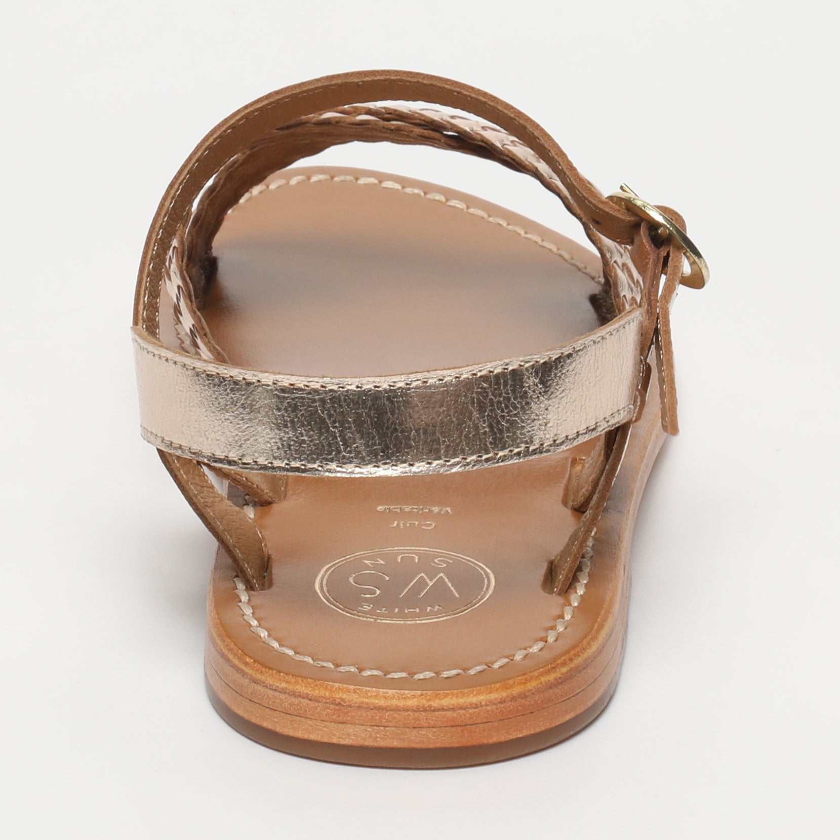 White Sun - Bharavi Sandals - Gold Goat Leather - Gold