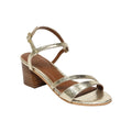 White Sun - Sandales Talon Darshika - Gold Crackle Foil - Gold