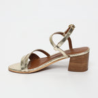 White Sun - Sandales Talon Darshika - Gold Crackle Foil - Gold