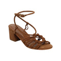 White Sun - Sandales Talon Deekshitha - Camel Goat Suede - Camel