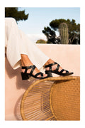 White Sun - Sandales Talon Dhanashri - Black Buff - Black