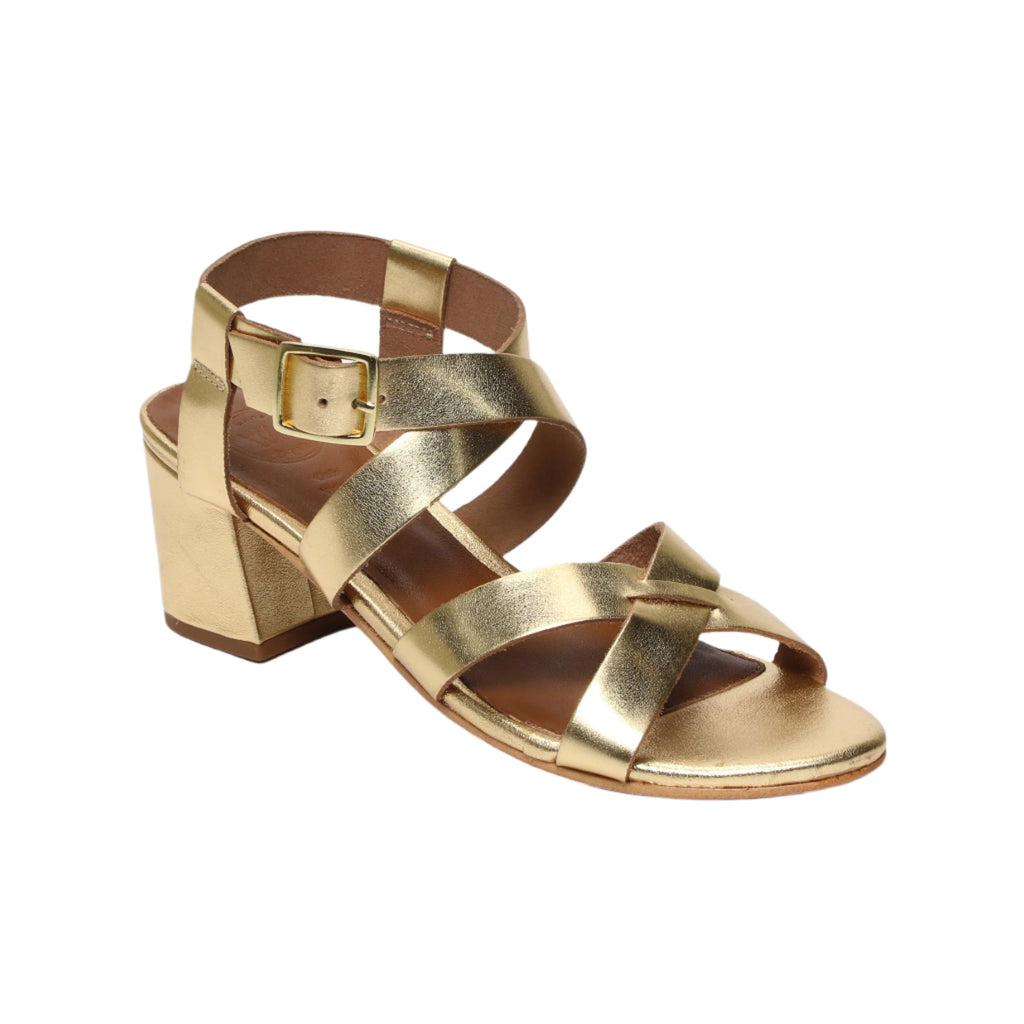 White Sun - Sandales Talon DhanashriDark Gold