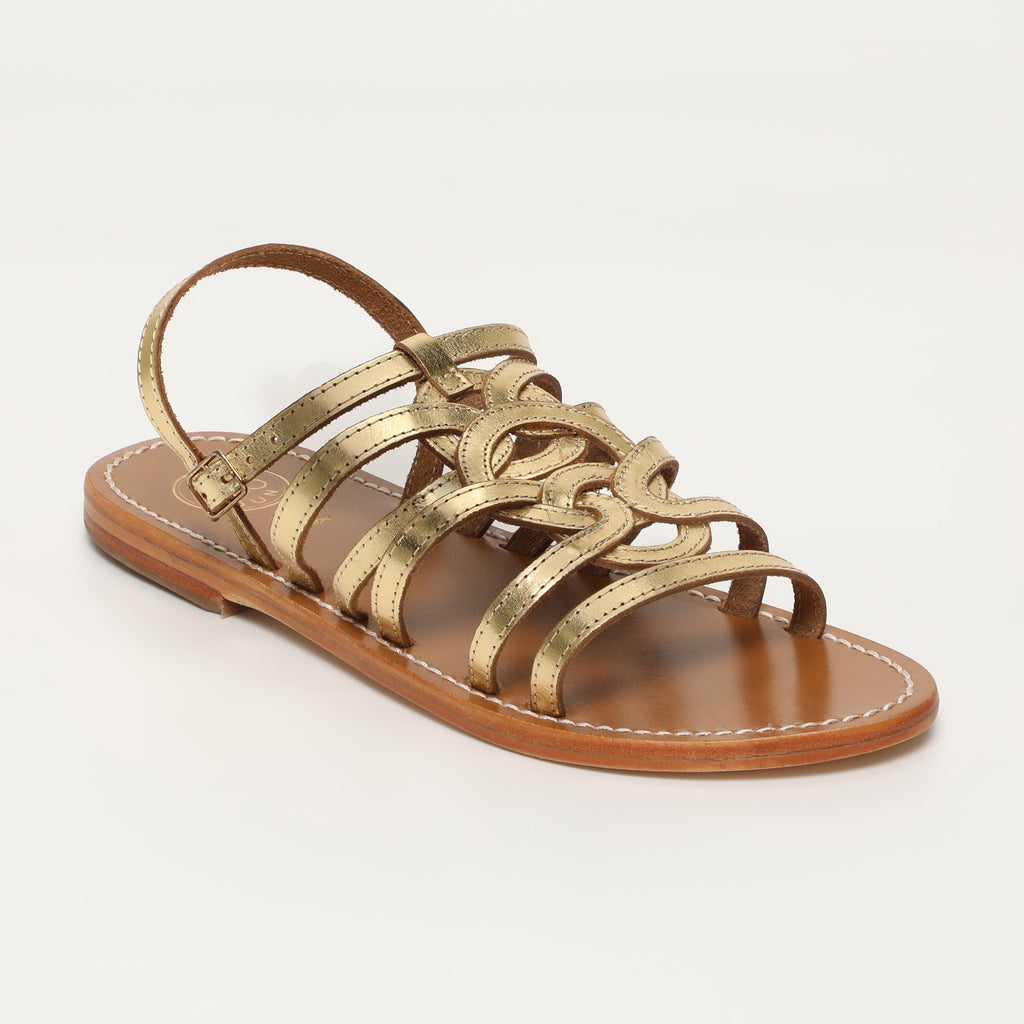 Sandales Henna - Dark Gold