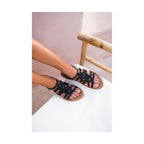White Sun - Sandales Henna - Black Buff - Black