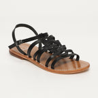 White Sun - Sandales Henna - Black Buff - Black