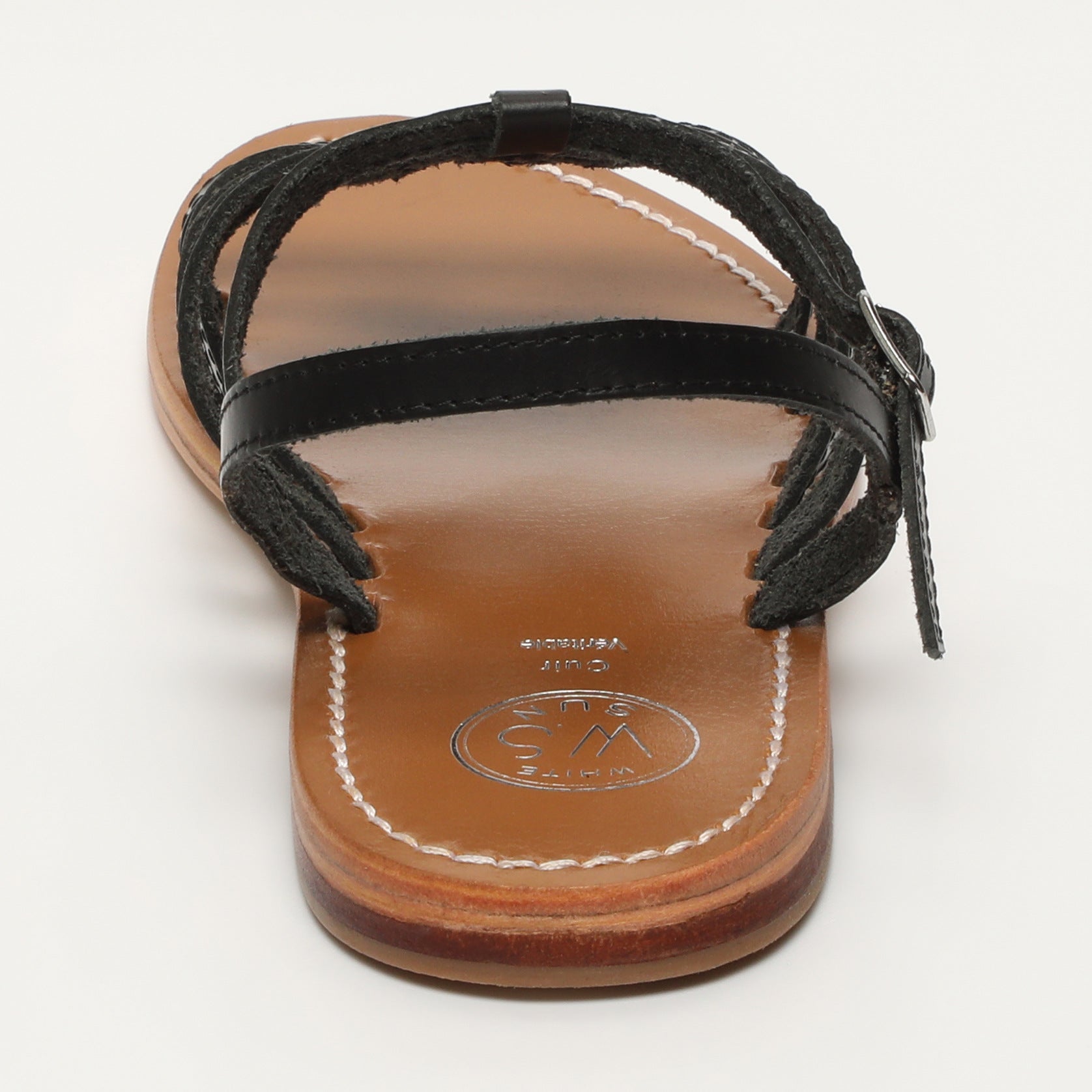 White Sun - Sandales Henna - Black Buff - Black