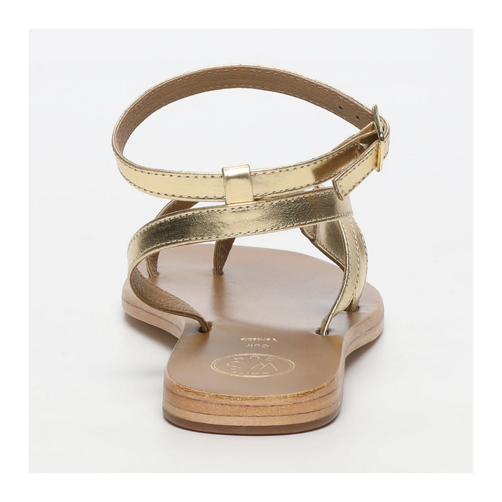 White Sun - Sandalias Tinley - Cuero de cabra dorado oscuro - Dorado oscuro