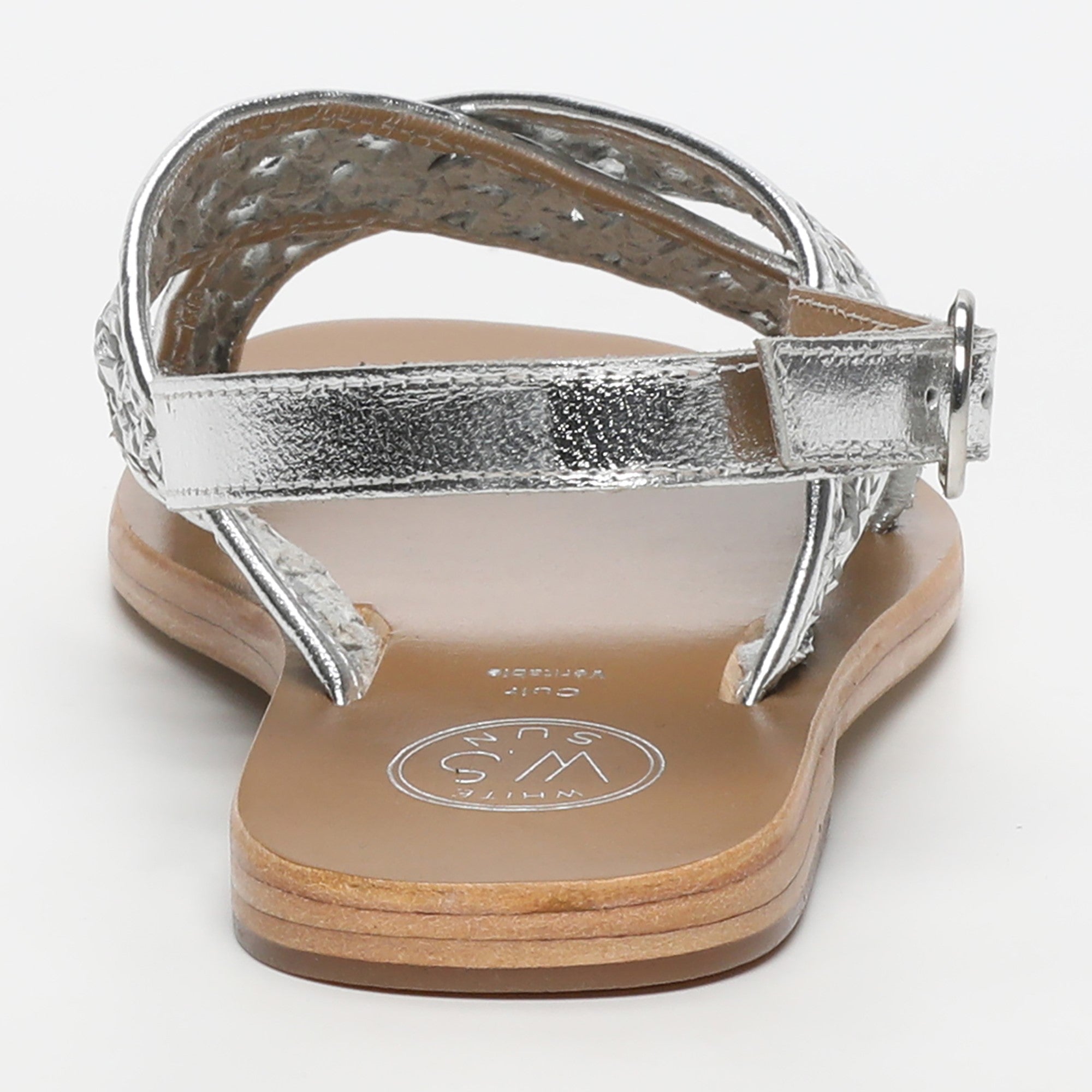 White Sun - Sandales Baishakh - Silver Goat Leather - Silver