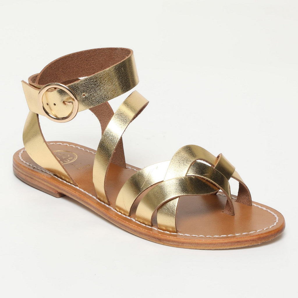 White Sun - Sandalias Motilla - Dark Gold - Mujer