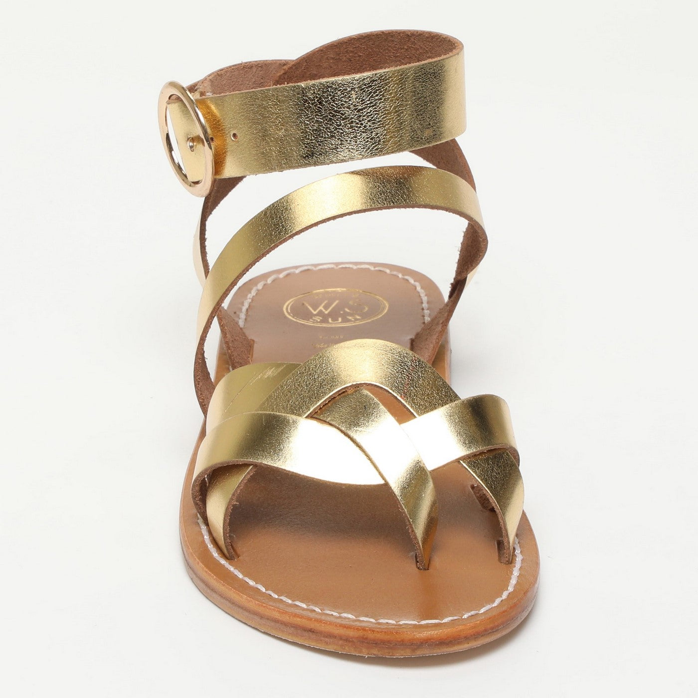 White Sun - Sandalias Motilla - Dark Gold - Mujer