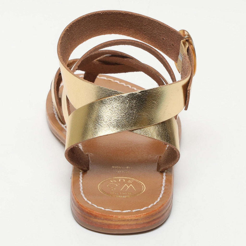 White Sun - Sandalias Motilla - Dark Gold - Mujer