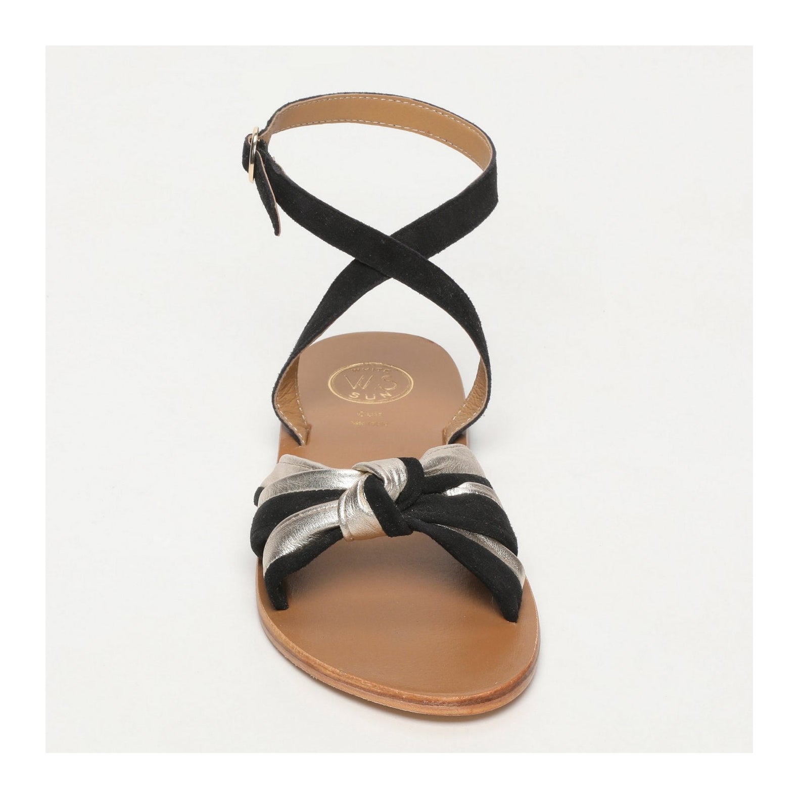 White Sun - Sandalias Singla - Negro / Dorado - Mujer