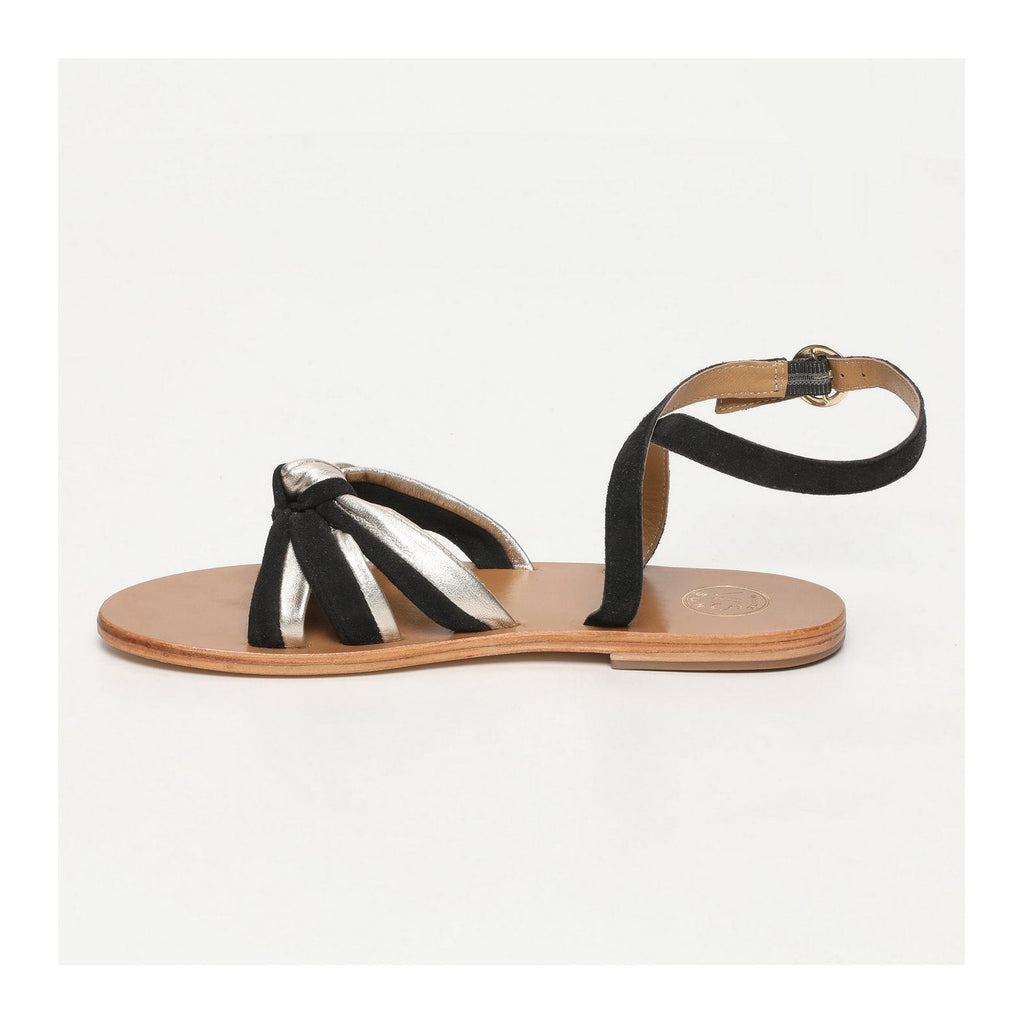 White Sun - Sandalias Singla - Negro / Dorado - Mujer