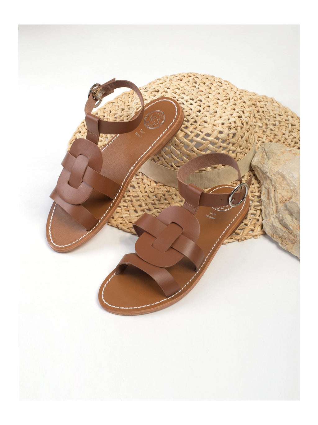 White Sun - Sandales Berrocal - Marron