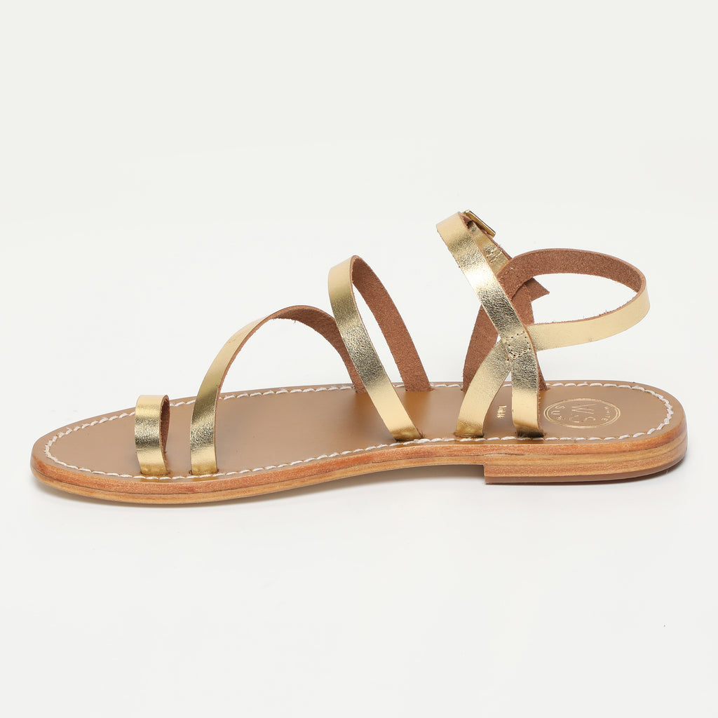 Sandalias Cambia - Oro Oscuro