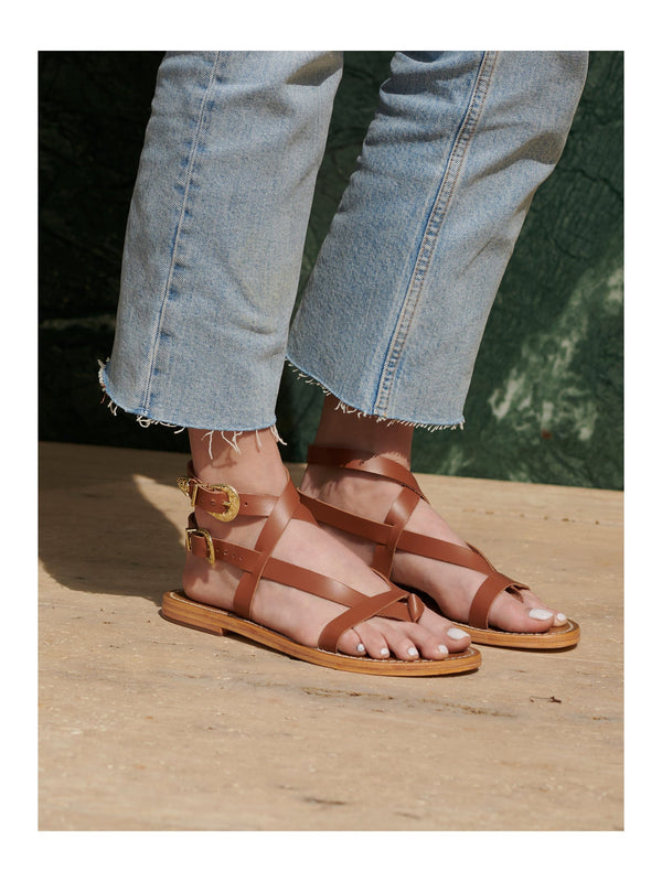 White Sun - Piana Sandals - Camel Buff - Camel