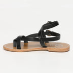 White Sun - Sandalias Piana - Negro Buff - Negro