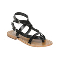 White Sun - Sandalias Piana - Negro Buff - Negro