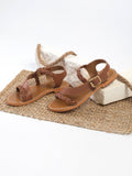 White Sun - Sandales Olcani - Camel Goat Leather - Camel