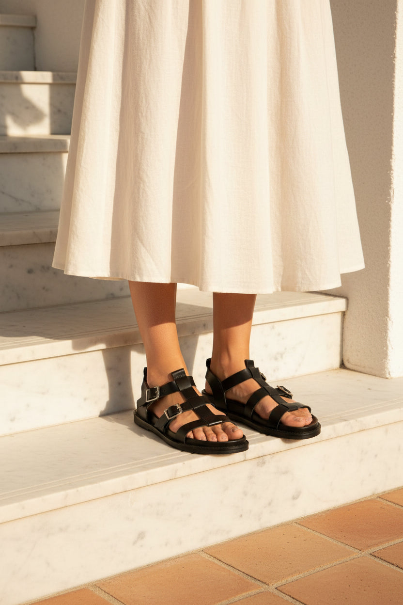 Sandalias Sermano - Negro