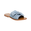 White Sun - Mules Alba - Light Blue Goat Suede - Bleu