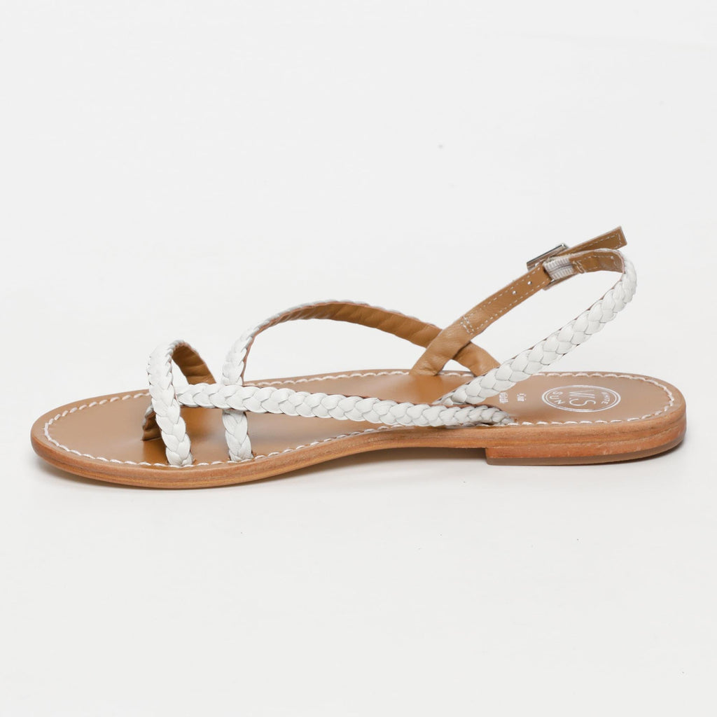 White Sun - Sandales Oriole - White Goat Leather - Blanc