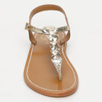 White Sun - Sandalias Natal - Cuero laminado Gold Crackle - Gold Crackle