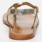 White Sun - Sandalias Natal - Cuero laminado Gold Crackle - Gold Crackle