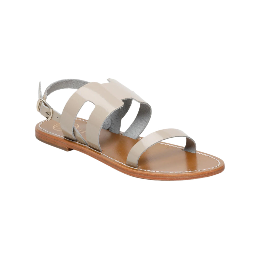 Davitza Sandals - Cream Patent