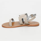 Davitza Sandals - Cream Patent