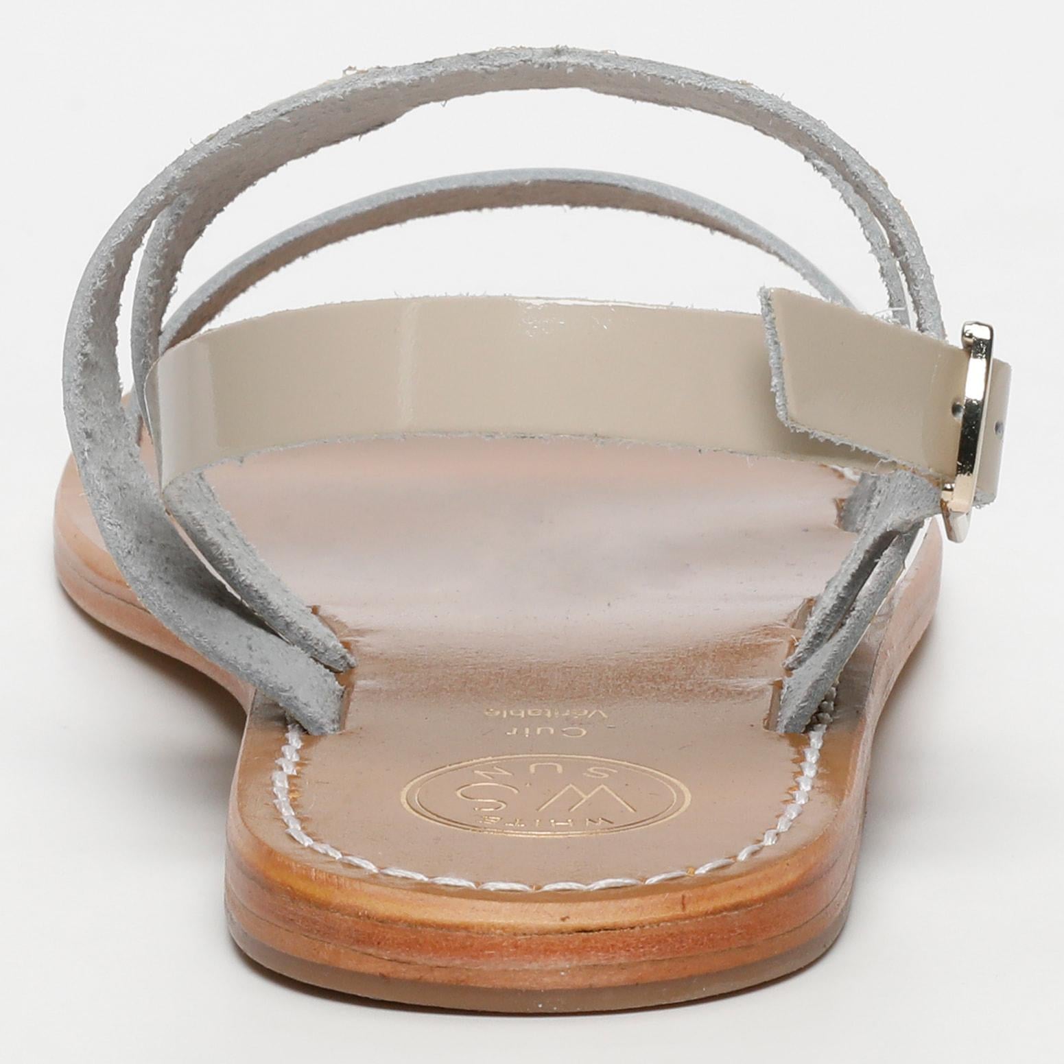 Davitza Sandals - Cream Patent