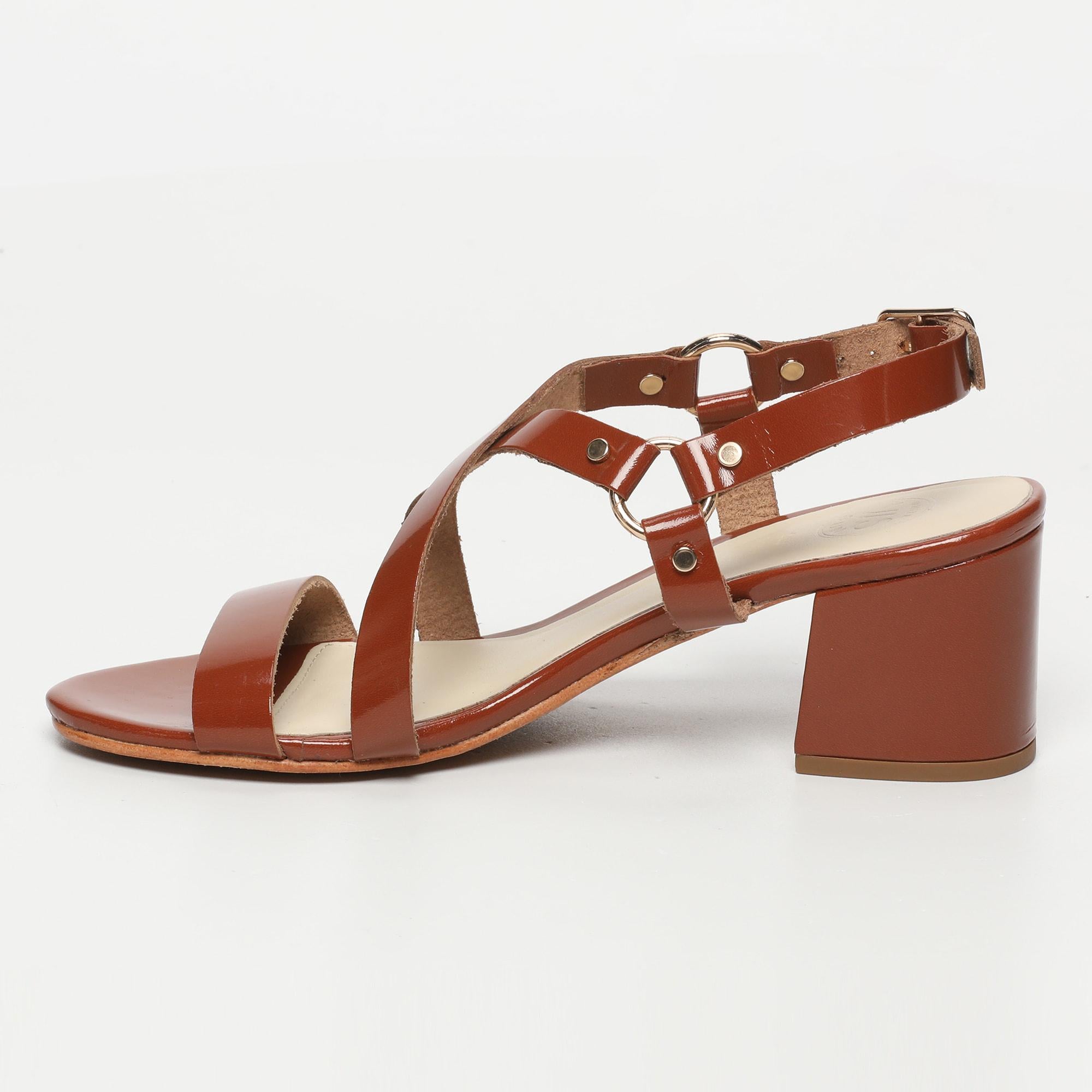 Sandales Ama - Camel Patent