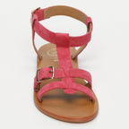 White Sun - Sandales Damyanti - Raspberry Goat Suede - Raspberry
