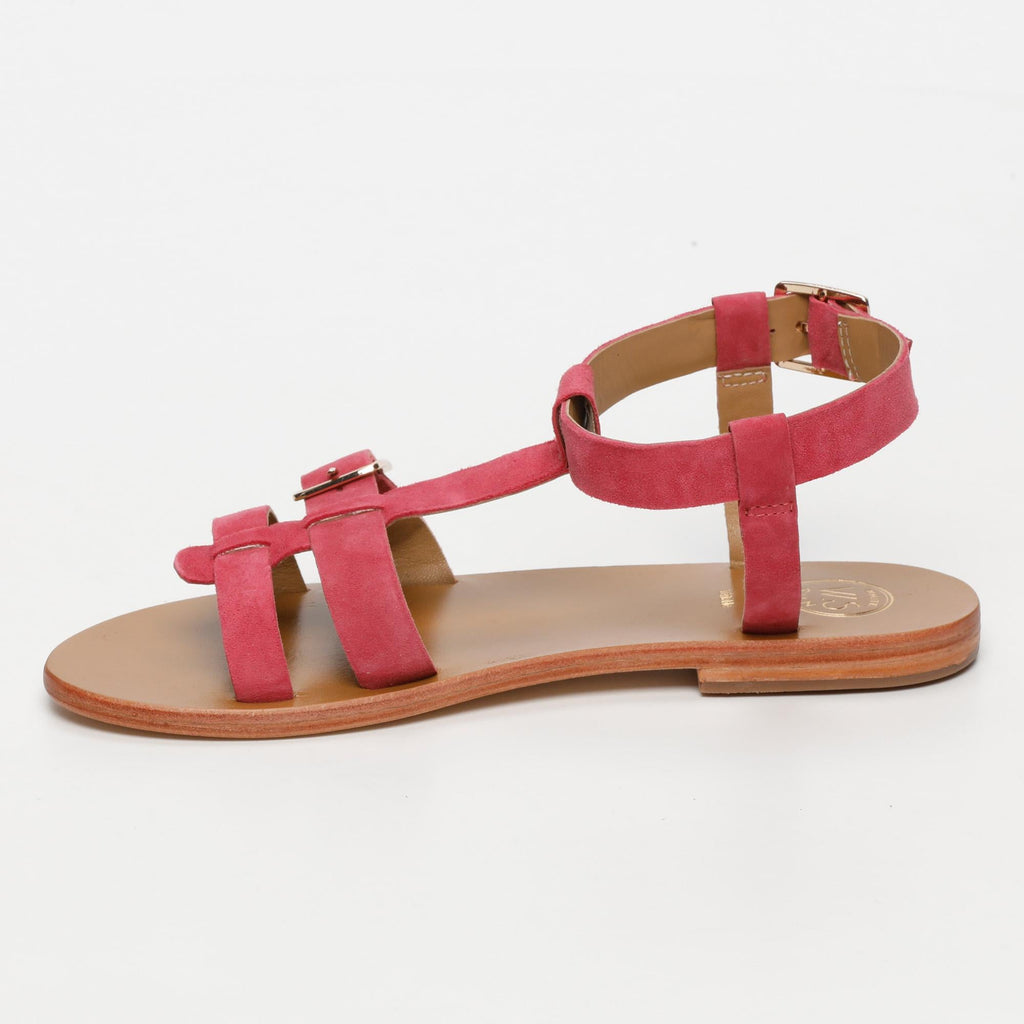 White Sun - Sandales Damyanti - Raspberry Goat Suede - Raspberry