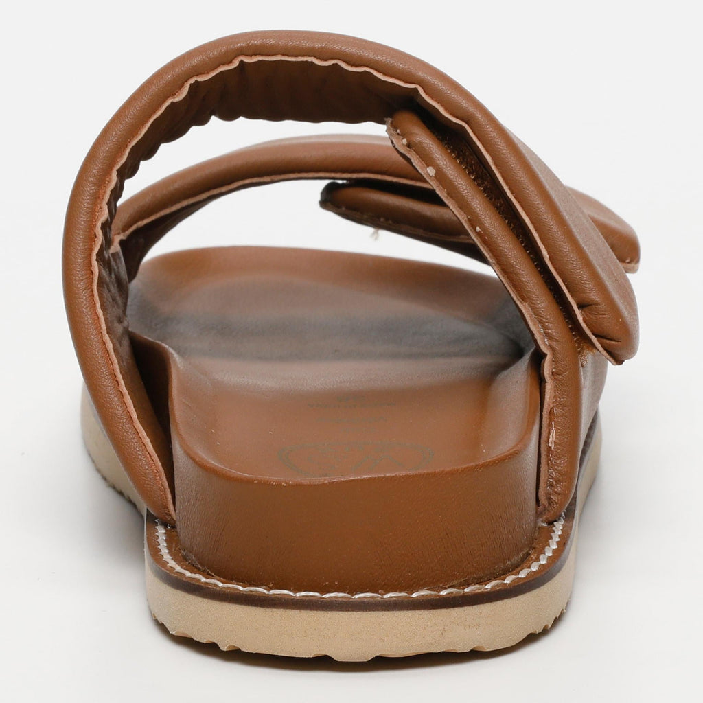 White Sun - Mules Penelope - Camel Sheep Nappa - Marron