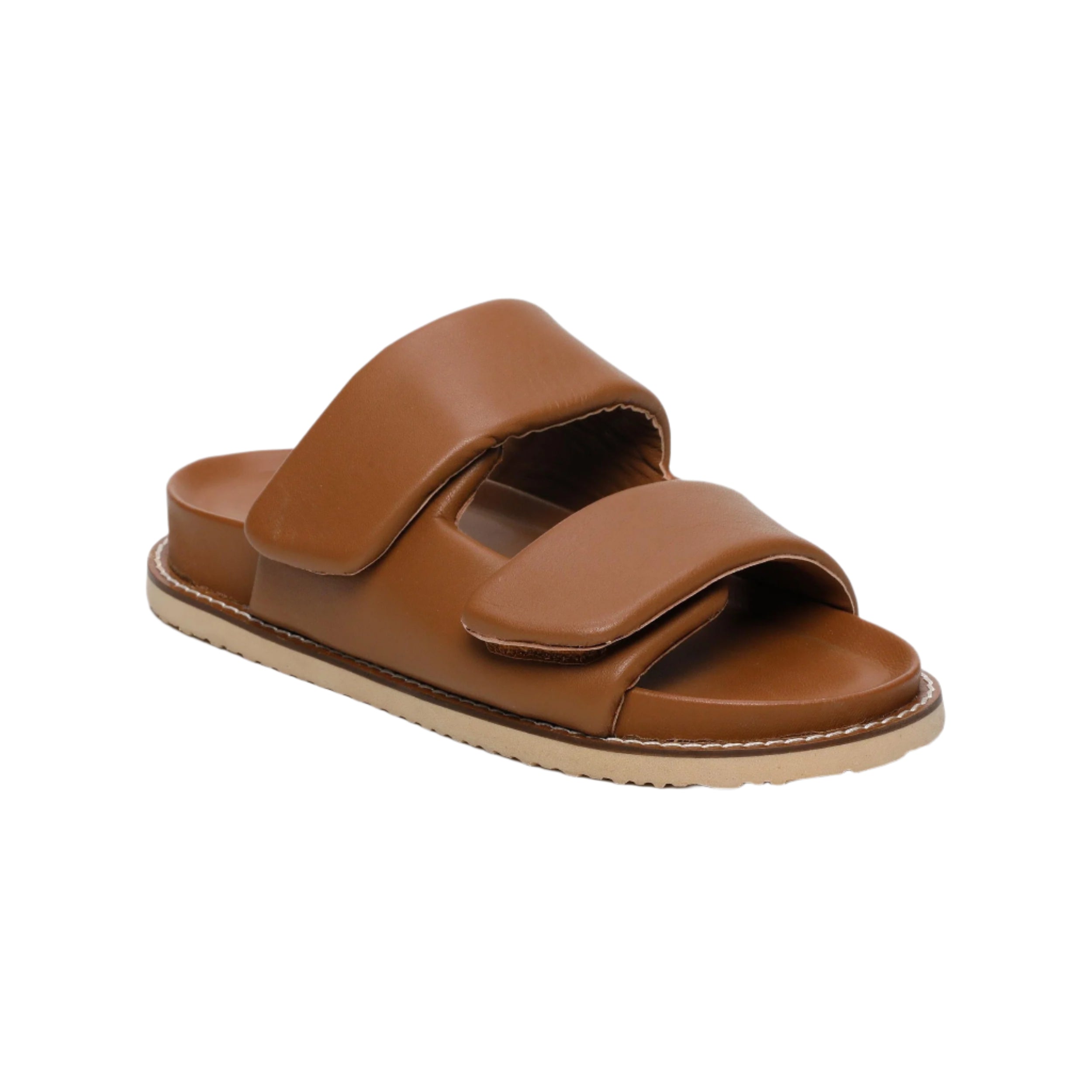 White Sun - Mules Penelope - Camel Sheep Nappa - Marron
