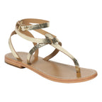 White Sun - Sandales Esther - Gold Crackle Foil Leather - Gold Crackle