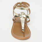White Sun - Sandales Esther - Gold Crackle Foil Leather - Gold Crackle