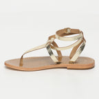 White Sun - Sandales Esther - Gold Crackle Foil Leather - Gold Crackle