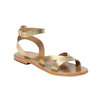 White Sun - Sandales Terri - Dark Gold Sheep Metallic Nappa - Dark Gold