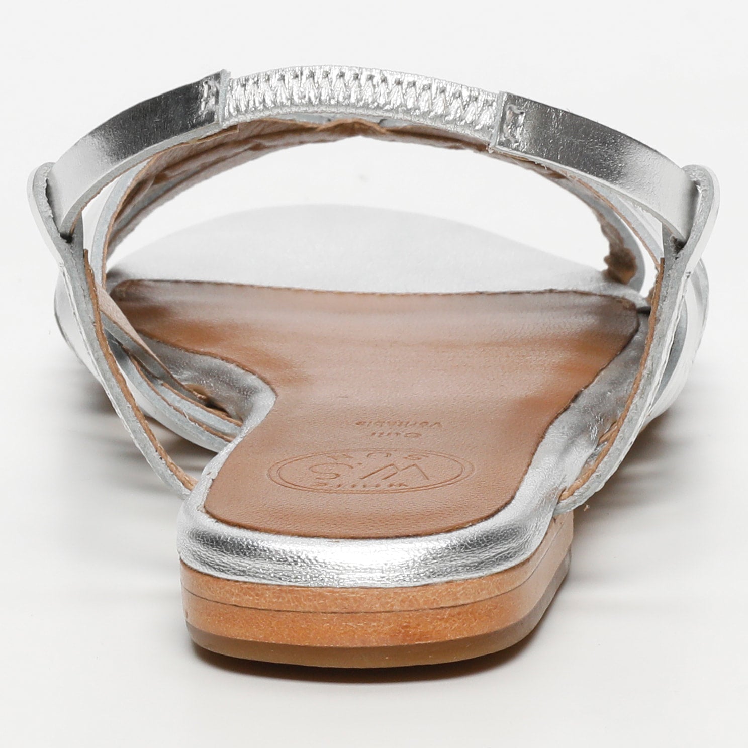 White Sun - Sandalias Babitha - Silver Goat Leather - Silver
