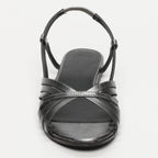 White Sun - Babitha Sandals - Pewter Goat Leather - Pewter