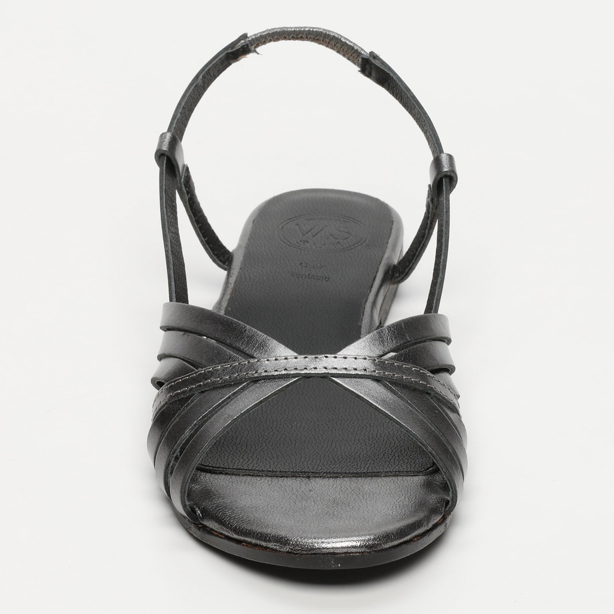 White Sun - Babitha Sandals - Pewter Goat Leather - Pewter
