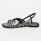 White Sun - Babitha Sandals - Pewter Goat Leather - Pewter